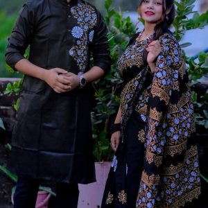শাড়ি পাঞ্জাবি কাপল সেট:-