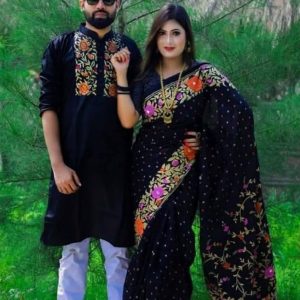 শাড়ি পাঞ্জাবি কাপল সেট..